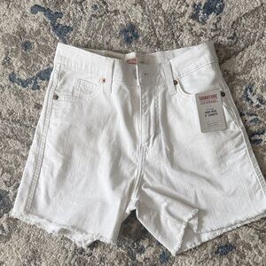 Levi's Women's Crisp White Jean Shorts